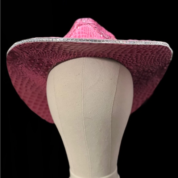 Pink Gator Cowgirl Brim - Picture 4 of 4